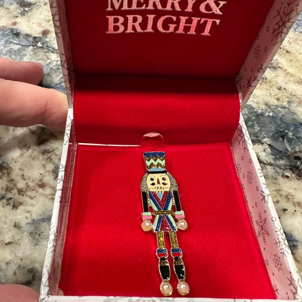 Festive Nutcracker Brooch